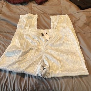 New with tags silver jogger pajama pants, size xl long